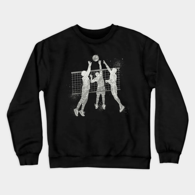 Volleyball Joust Crewneck Sweatshirt by docferds